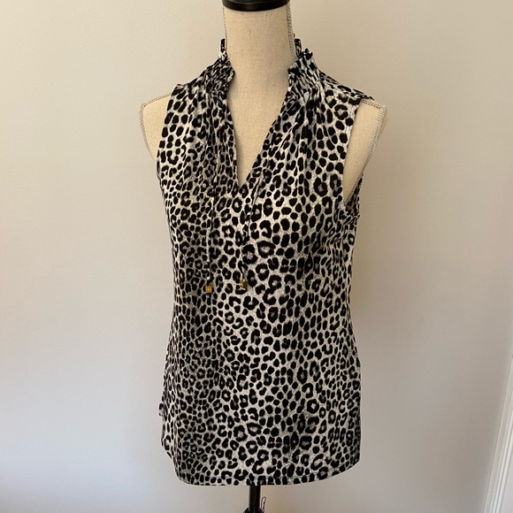 Michael Kors Leopard Blouse - Picture 1 of 8